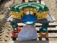 TRAIN TOY SET W/ CONTENTS (INCOMPLETE)
