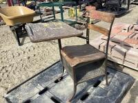 ANTIQUE SCHOOL DESK