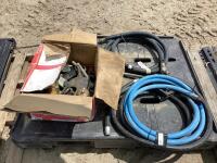 PALLET W/ FUEL TRANSFER PUMPS, GASOLINE PUMPS & MISCELLANEOUS