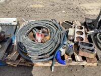 PALLET W/ FUEL PUMP, HOSES, PUMPS & MISCELLANEOUS