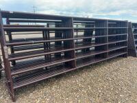 Bundle of 12 new 16 foot heavy duty alley Panels/bidding per panel