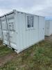 11 foot steel container with door and window