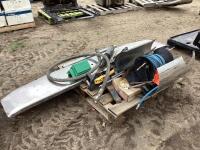 PALLET W/ AIR HOSE REEL, HYDRAULICS, JACK , PETER BUILT BUMPER