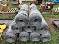 PALLET W/ (9) WIRE MESH