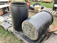(2) BARRELS