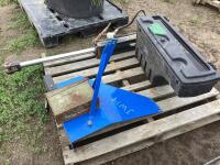 FLEXICOIL HYDRAULIC CYLINDER, F150 SWING -SIDE TOOL BOX W/ CONTENTS INSIDE & MISCELLANEOUS