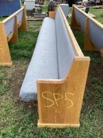 WOODEN CHURCH CHAIRS 12FT
