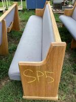 WOODEN CHURCH CHAIRS 8FT