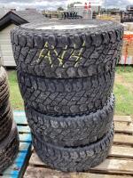 (4) LIGHT TRUCK COOPER TIRES 8-BOLT W/ RIMS