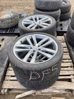 (4) TIRES GENERAL 5-BOLT W/ RIMS- OFF OF A JETTA