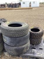 (5) MISMATCH TIRES & (2) QUAD TIRES