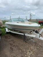 SEARAY 170 signature open Bow motor boat on trailer