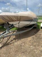 Chaparral motor boat on 1991 roadrunner trailer