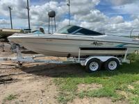 Malibu Sport motor boat and trailer