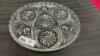 PINWHEEL CRYSTAL PLATTER WITH 3 LEGS - 2