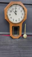 FORESTVILLE BATTERY OPERATED WALL CLOCK W/ A PENDULUM