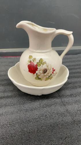 SMALL WATER PITCHER & BOWL