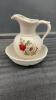 SMALL WATER PITCHER & BOWL
