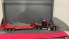 SOLID METAL PETERBILT SEMI W/ LOW RIDER TRAILER