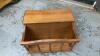 &ldquo;DECORHOME&rdquo; MAPLE MAGAZINE RACK W/ SIDE STORAGE - 3