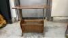 VINTAGE MAGAZINE RACK/SIDE TABLE
