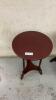 PAIR OF ROUND END TABLES/PLANT STANDS - 2