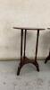 PAIR OF ROUND END TABLES/PLANT STANDS - 3