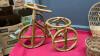 WICKER DOLL FURNITURE, RATTAN PLANT HOLDER - 2