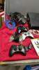 XBOX 360 CONSOLE W/ (4) CONTROLLERS, VARIETY OF GAMES & (2) EXTRA BATTERY PACKS - 2
