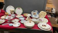 VARIETY OF VINTAGE PLATES & MISC. SMALL BOWLS & DISHES