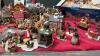 (2) BOXES OF CHRISTMAS VILLAGE PIECES - HOUSES, FIGURINES, ACCESSORIES ETC. - 8