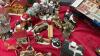 (2) BOXES OF CHRISTMAS VILLAGE PIECES - HOUSES, FIGURINES, ACCESSORIES ETC. - 9