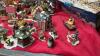 (2) BOXES OF CHRISTMAS VILLAGE PIECES - HOUSES, FIGURINES, ACCESSORIES ETC. - 11