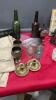OLD SELECT-O-PHONE, OLD ROYAL CANADIAN MINT CANVAS BAGS, OLD JARS, OLD TOASTER, FEW INSULATORS, MUGS - ONE IS A FIRE KING, ETC. - 3