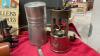 OLD SELECT-O-PHONE, OLD ROYAL CANADIAN MINT CANVAS BAGS, OLD JARS, OLD TOASTER, FEW INSULATORS, MUGS - ONE IS A FIRE KING, ETC. - 6