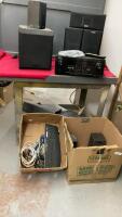 KENWOOD SURROUND SOUND SYSTEM & DENON RECEIVER W/ REMOTE