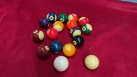 COMPLETE POOL BALL COLLECTION W/ EXTRA CUE BALL