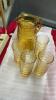 (2) BOXES W/ VINTAGE PUNCH BOWL W/ 20 GLASSES AND HOOKS, VINTAGAE WINE AND LIQUOR GLASSES, AND AN AMBER WATER JUG W/ 4 GLASSES - 2
