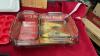 BOX OF KITCHEN - CUTTING BOARD, (3) PIECE BAKING PANS, 4 MINI SILICONE, ICE TRAY - 2