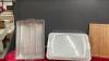 BOX OF KITCHEN - CUTTING BOARD, (3) PIECE BAKING PANS, 4 MINI SILICONE, ICE TRAY - 5