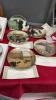 BOX W/ COLLECTOR PLATES AND (2) PLATE RACKS - 11 COW COLLECTOR PLATES AND 1 NORMAN ROCKWELL - 2