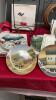 BOX W/ COLLECTOR PLATES AND (2) PLATE RACKS - 11 COW COLLECTOR PLATES AND 1 NORMAN ROCKWELL - 4