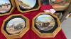 BOX W/ 7 FRAMED COLLECTOR PLATES - FARMING AND DRAFT HORSES - 2