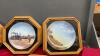 BOX W/ 7 FRAMED COLLECTOR PLATES - FARMING AND DRAFT HORSES - 3