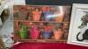BOX W/ FRAMES AND PICTURES - (2) CROSS STITCH PICTURES AND A VARIETY OF PICTURE FRAMES - 5