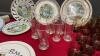 (2) BOXES OF VINTAGE GLASSWARE AND ASSORTED COLLECTOR PLATES - 3