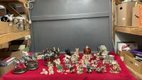 BOX OF CERAMIC, PORCELAIN, & RESIN ANIMAL ORNAMENTS