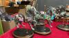 BOX OF CERAMIC, PORCELAIN, & RESIN ANIMAL ORNAMENTS - 8