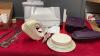 BOX W/ MISC. HOUSEHOLD - HAND MIXER, METAL SKEWERS, KITCHEN SCALE ETC. - 3