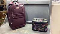 AIR CANADA CARRY ON SUITCASE + MAKE UP SUITCASE/BAG